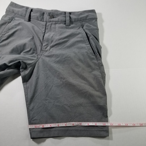 Lululemon Commission Short Classic Men's 30 Gray Stretch Micro Striped Chino 10" - Picture 8 of 8